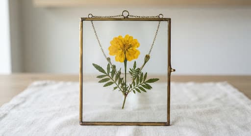 Pressed Flower Botanical Herbarium Frame